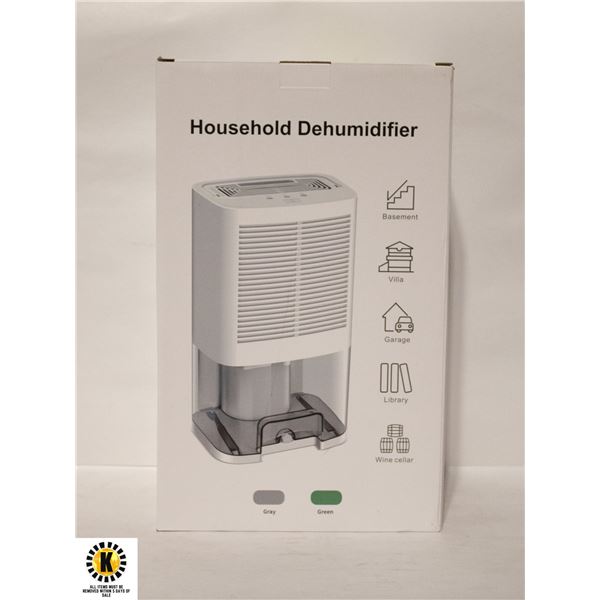 NEW DEHUMIDIFIER FOR BASEMENT 3500 CUBIC FEET
