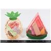 Image 1 : 2 NEW WATERMELON AND PINE APPLE MAKE-UP SPONGE