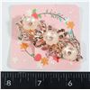 Image 1 : NEW DAINTY ROSE GOLD TONE FLOWER DESIGN FRENCH