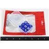 Image 1 : NEW 9 PC SET SIX SIDED NAVY BLUE DICE IN CARRYING