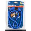Image 1 : NEW 3' WORD LOCK SILICONE COATED CABLE