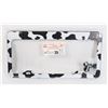 Image 1 : NEW COW PRINT LICENSE PLATE FRAME HAS HARDWARE