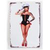 Image 1 : NEW SALUTE TO THE TROOPS PIN UP GIRL METAL WALL