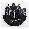 Image 1 : NEW KISS THEME VINYL RECORD ENGRAVED WALL CLOCK