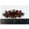 Image 1 : NEW RUBY RED RHINESTONE ANTIQUE STYLE TASSEL