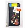Image 1 : NEW ESPE VEGAN LEATHER FOX WALLET - BLACK