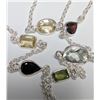 Image 1 : BZ2020-6C SILVER 7.56G GENUINE MULTI GEMSTONE