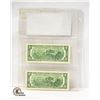 Image 2 : 2003 2 24K GOLD PLATED USA $2 UNC. NOTES