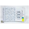 Image 1 : NEW LINENCORP FABRIC SHOWER CURTAIN AND HOOKS