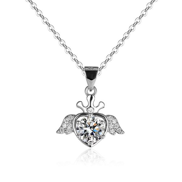 1 CT GRA CERTIFIED MOISSANITE 925 SILVER NECKLACE