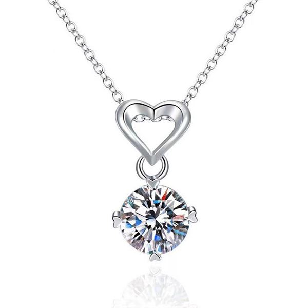 1 CT GRA CERTIFIED MOISSANITE 925 SILVER NECKLACE