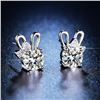 Image 3 : 2 CT GRA CERTIFIED MOISSANITE 925 SILVER EARRINGS