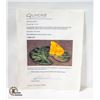 Image 2 : POND LIFE ORIGINAL JADE AND FIRE OPAL FROG ON LEAF