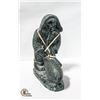 Image 1 : A WOLF ORIGINAL LARGE HANDMADE IN CANADA SOAPSTONE