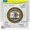 Image 1 : .999  FINE SILVER LTD EDITION GAMING TOKEN-37