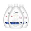 Image 1 : NEW CASE OF 3 DOVE DEEP MOISTURE HAND WASH 1 LITER