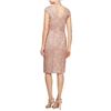 Image 2 : BRAND NEW ALEX EVENINGS DUSTY ROSE COCKTAIL DRESS