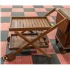 Image 1 : SOLID WOOD GARDEN CART WITH 2 TRAYS
