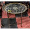 Image 1 : GLASS TOP METAL SIDE TABLE