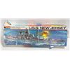 Image 1 : U.S.S. NEW JERSEY BATTLESHIP BB-62 MODEL KIT