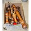 Image 1 : LOT MORE F ANTIQUE PEPPER MILLS