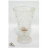Image 1 : ORNATE CRYSTAL FLOWER VASE