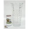 Image 1 : ORNATE CRYSTAL FLOWER VASE