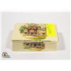 Image 1 : ANTIQUE ENGLISH HUNTING CERAMIC BOX
