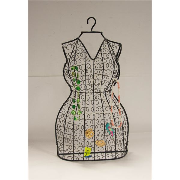 METAL MANNEQUIN JEWELRY STAND OR WALL