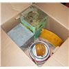 Image 1 : BOX OF VINTAGE KITCHENWARE, LARGE OVAL