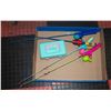 Image 1 : 4 KIDS FISHING RODS WITH TACKLE BOX