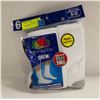 Image 1 : WHITE CREW SOCKS 6-12 SIZE 6-PACK FRUIT OF