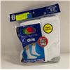 Image 1 : WHITE CREW SOCKS 6-12 SIZE 6-PACK FRUIT OF
