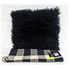 Image 1 : COTTON THROW RUG & AUTHENTIC SHEEPSKIN LARGE