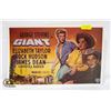 Image 1 : VINTAGE GEORGE STEVENS "GIANT" MOVIE POSTER