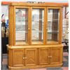 Image 1 : 2 PIECE CHINA CABINET H-75" W-15.5" L-76.5"