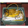 Image 1 : EXTENSION CORDS/SURGE PROTECTORS- BOX LOT ASST.