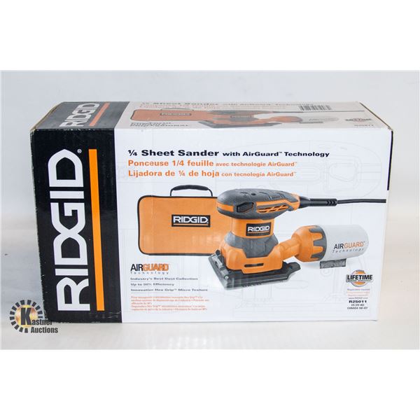 RIDGID 1/4 SHEET SANDER - ESTATE