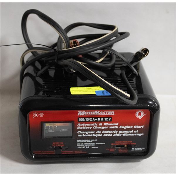 MOTOMASTER HEAVY DUTY BATTERY CHARGER LIKE NEW