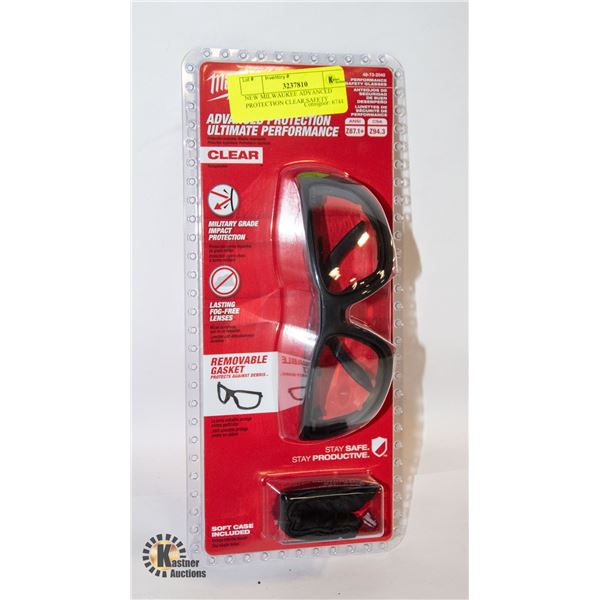 NEW MILWAUKEE ADVANCED PROTECTION CLEAR SAFETY