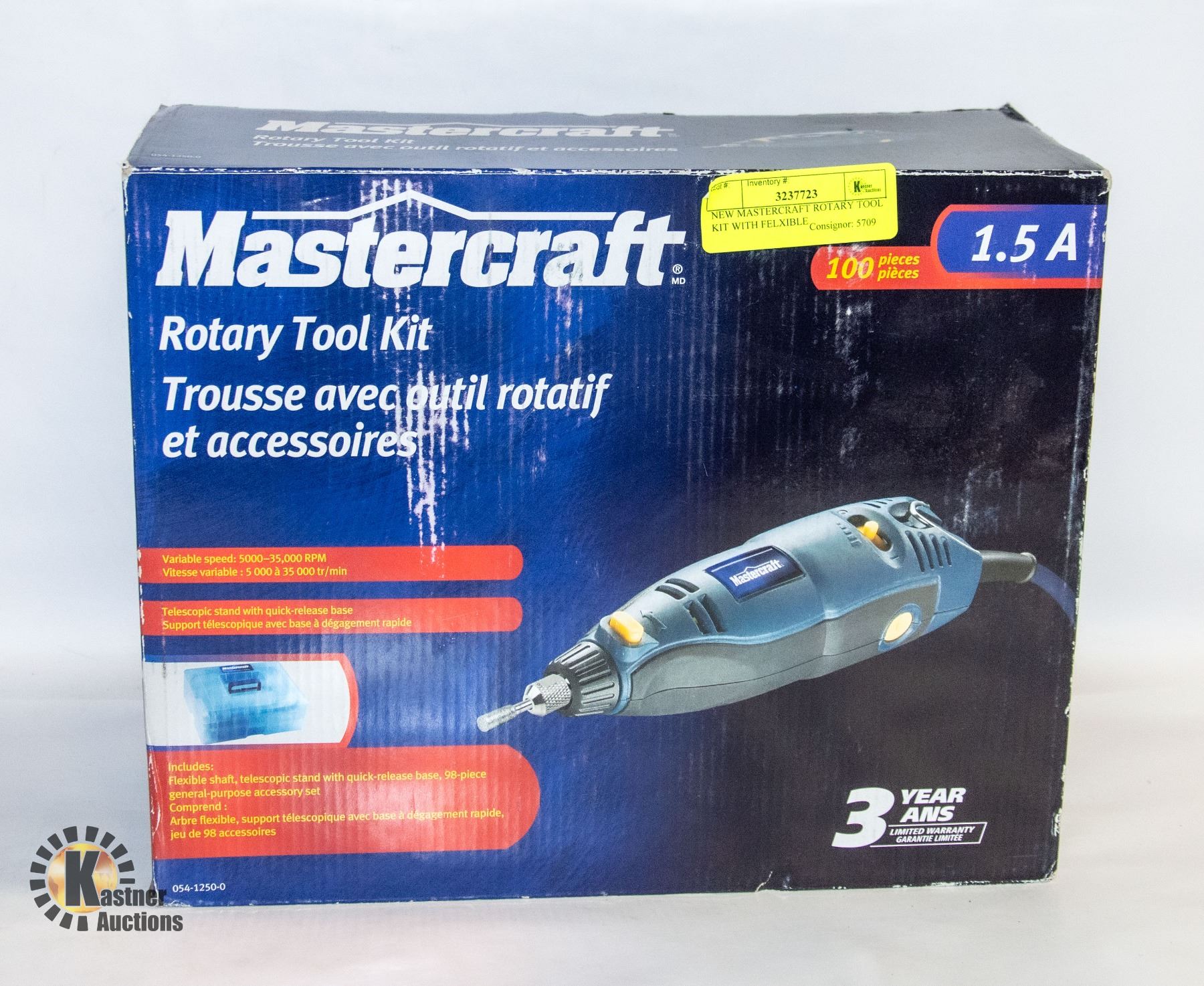 NEW MASTERCRAFT ROTARY TOOL KIT WITH FELXIBLE