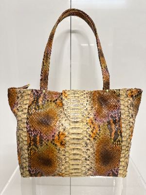 Python Idol Bag Indonesian Python Tote Bag designed and handcrafted by Candy Woolley