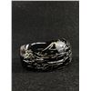 Image 2 : Stunning Amita Japan Black Enamel Etched Japanese Village Bracelet