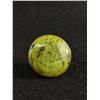 Image 1 : Beautiful Green Opal 1.25 Diameter Sterling Silver Ring Size 6.5 Signed 925 CFJTHAI
