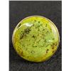 Image 2 : Beautiful Green Opal 1.25 Diameter Sterling Silver Ring Size 6.5 Signed 925 CFJTHAI