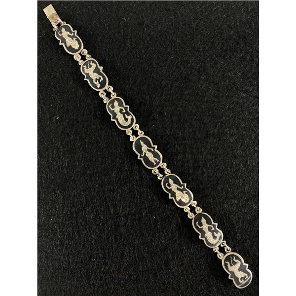Vintage Siam Sterling Silver Bracelet