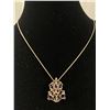 Image 1 : 26" L Sterling Silver Necklace with a Beautiful Sterling Silver Pendant
