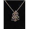 Image 2 : 26" L Sterling Silver Necklace with a Beautiful Sterling Silver Pendant