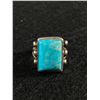 Image 2 : Size 7 Sterling Silver Ring with Turquoise Stone