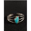 Image 1 : Very Nice Vintage Sterling Silver Decorative Bracelet with Turquoise Stone
